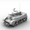 M5A1坦克-汽车-军事汽车-VR/AR模型-3D城