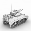 M5A1坦克-汽车-军事汽车-VR/AR模型-3D城