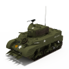 M5A1坦克-汽车-军事汽车-VR/AR模型-3D城