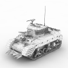 M5A1坦克-汽车-军事汽车-VR/AR模型-3D城