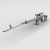 Sniper Rifle SVD Dragunov枪-VR/AR模型-3D城
