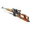Sniper Rifle SVD Dragunov枪-VR/AR模型-3D城