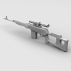Sniper Rifle SVD Dragunov枪-VR/AR模型-3D城