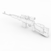 Sniper Rifle SVD Dragunov枪-VR/AR模型-3D城