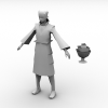 诛仙侍童-角色人体-角色-VR/AR模型-3D城