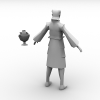 诛仙侍童-角色人体-角色-VR/AR模型-3D城