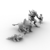 烈焰洞怪-角色人体-角色-VR/AR模型-3D城