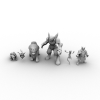 烈焰洞怪-角色人体-角色-VR/AR模型-3D城