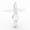 黄金女道士-角色人体-角色-VR/AR模型-3D城