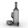 瓶子和杯子-文体生活-饮料-VR/AR模型-3D城