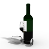 瓶子和杯子-文体生活-饮料-VR/AR模型-3D城