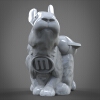 3D打印-玩具兔子-艺术-3D打印模型-3D城