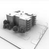 居民区-建筑-住宅-VR/AR模型-3D城