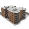 居民区-建筑-住宅-VR/AR模型-3D城