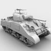 M4A4谢尔曼中型坦克-汽车-军事汽车-VR/AR模型-3D城