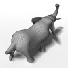 非洲风格雕塑-文体生活-艺术品-VR/AR模型-3D城