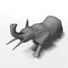非洲风格雕塑-文体生活-艺术品-VR/AR模型-3D城