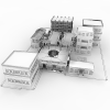 市内商业区-建筑-办公-VR/AR模型-3D城