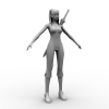 性感MM-角色人体-角色-VR/AR模型-3D城