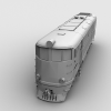 火车头-汽车-火车-VR/AR模型-3D城