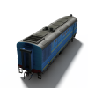 火车头-汽车-火车-VR/AR模型-3D城