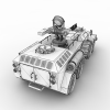 防空型武装吉普-VR/AR模型-3D城
