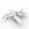 A10 Thunderbolt-飞机-军事飞机-VR/AR模型-3D城