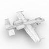 A10 Thunderbolt-飞机-军事飞机-VR/AR模型-3D城
