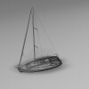 白色帆船-船舶-其它-VR/AR模型-3D城