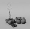 盆景-动植物-盆栽-VR/AR模型-3D城