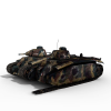 Char B1重型坦克-汽车-军事汽车-VR/AR模型-3D城