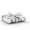 Char B1重型坦克-汽车-军事汽车-VR/AR模型-3D城