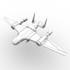 Jet Engine Bomber战斗机-飞机-军事飞机-VR/AR模型-3D城