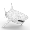 孤岛危机系列鲨鱼-动植物-鱼类-VR/AR模型-3D城