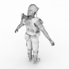 士兵-角色人体-男人-VR/AR模型-3D城
