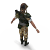 士兵-角色人体-男人-VR/AR模型-3D城
