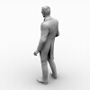 穿黑西服的中年男子-角色人体-男人-VR/AR模型-3D城