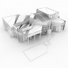高精致小区别墅-建筑-住宅-VR/AR模型-3D城