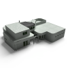 高精致小区别墅-建筑-住宅-VR/AR模型-3D城