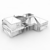 高精致小区别墅-建筑-住宅-VR/AR模型-3D城