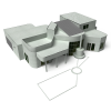 高精致小区别墅-建筑-住宅-VR/AR模型-3D城