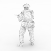 部队军人-角色人体-男人-VR/AR模型-3D城