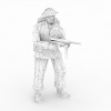 部队军人-角色人体-男人-VR/AR模型-3D城