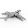 飞机-飞机-客机-VR/AR模型-3D城