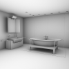 浴室-建筑-卫浴-VR/AR模型-3D城