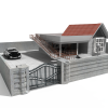 房子外观-建筑-住宅-VR/AR模型-3D城