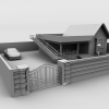 房子外观-建筑-住宅-VR/AR模型-3D城