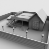 房子外观-建筑-住宅-VR/AR模型-3D城