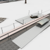 火车小站场景-建筑-科幻-VR/AR模型-3D城