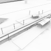 火车小站场景-建筑-科幻-VR/AR模型-3D城
